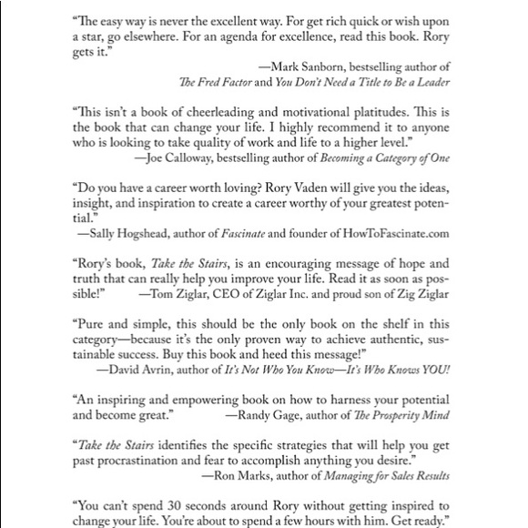 Take The Stairs by Rory Vaden - Picture 4 of 9